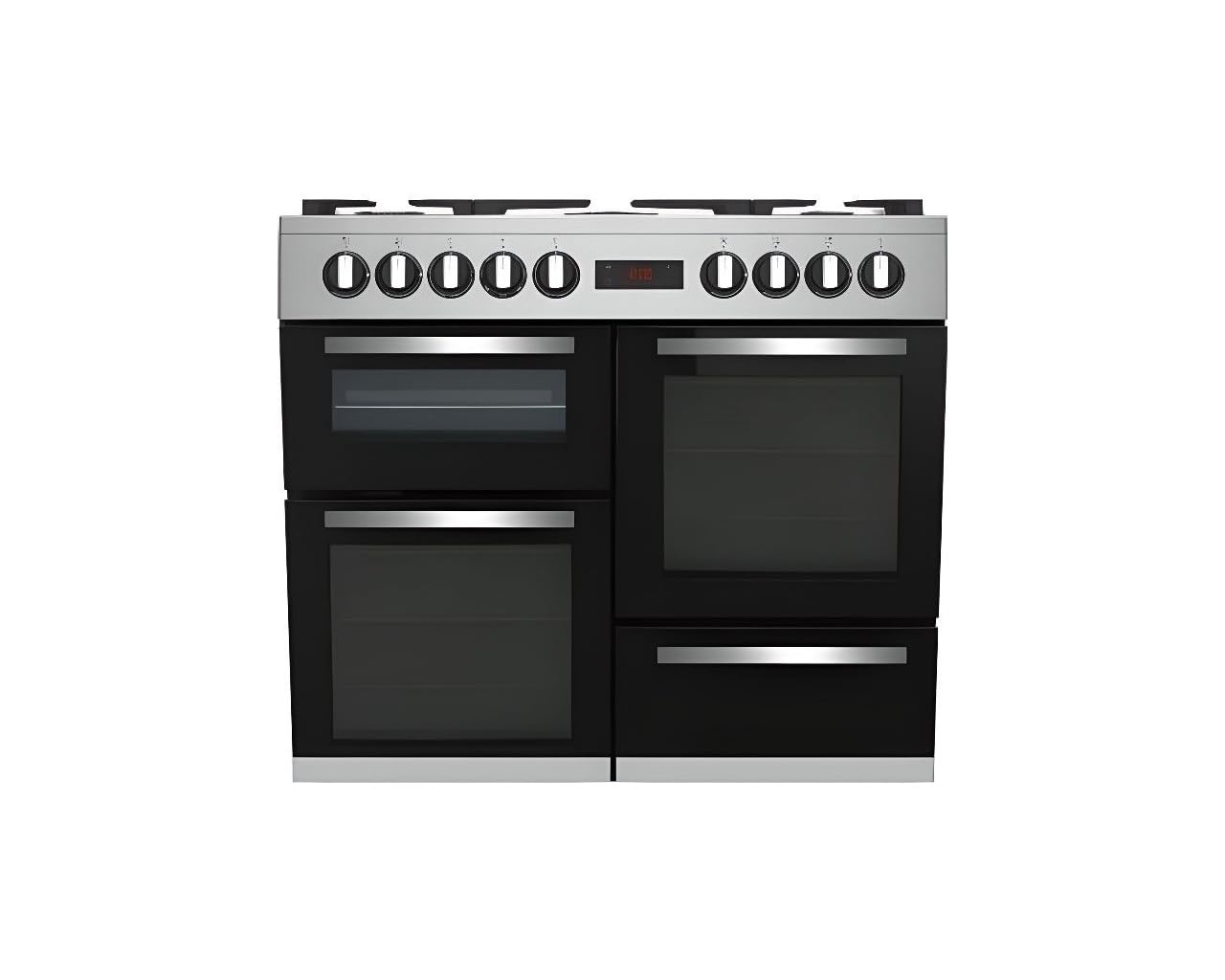 Cuisiniere Piano de cuisson électrique BEKO - 6 gaz + 1 wok - 100 cm - PF335325DX - Inox