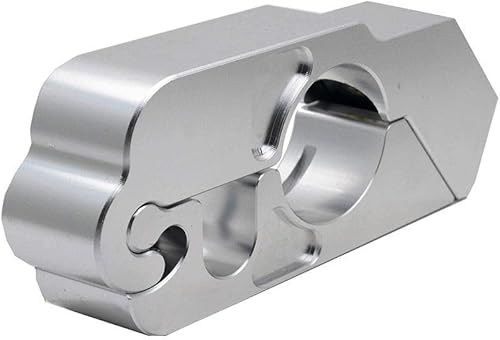 Maso - Cerradura de freno antirrobo de aleación de aluminio para motocicleta, motocicleta, scooter, ciclomotor, ATV (plateado)