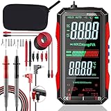 2026 Upgraded FS899L Digital Multimeter & 16pcs Silicone Test Leads Kit, USB-C Rechargeable Color Screen, Auto 6000 Counts True RMS AC/DC Voltage Tester, NCV, CAT.III 1000V