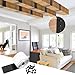 Adhesive Wood Beam Strap - Faux Leather Metal Look Tape, Flexible Architectural Patch | Ceiling Shutter Repair Tool | Home DIY Interior Design Decoration Accessory