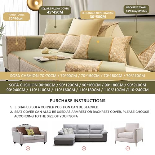 Funda de sofá chenilla en forma L lavable gris y protectora de muebles 8