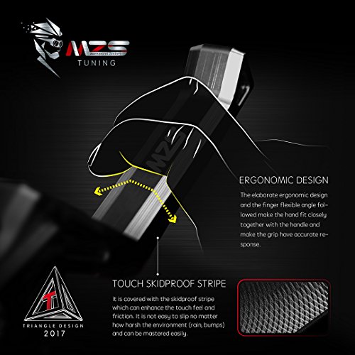 Mzs MZS-LEVER-KA-29 Black Motorcycle Clutch Brake Levers Short Adjustable Compatible thumb #4