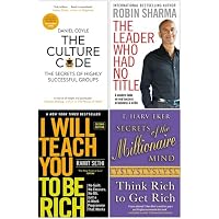 The Culture Code, The Leader Who Had No Title, I Will Teach You To Be Rich, Secrets of the Millionaire Mind 4 Books Collection Set