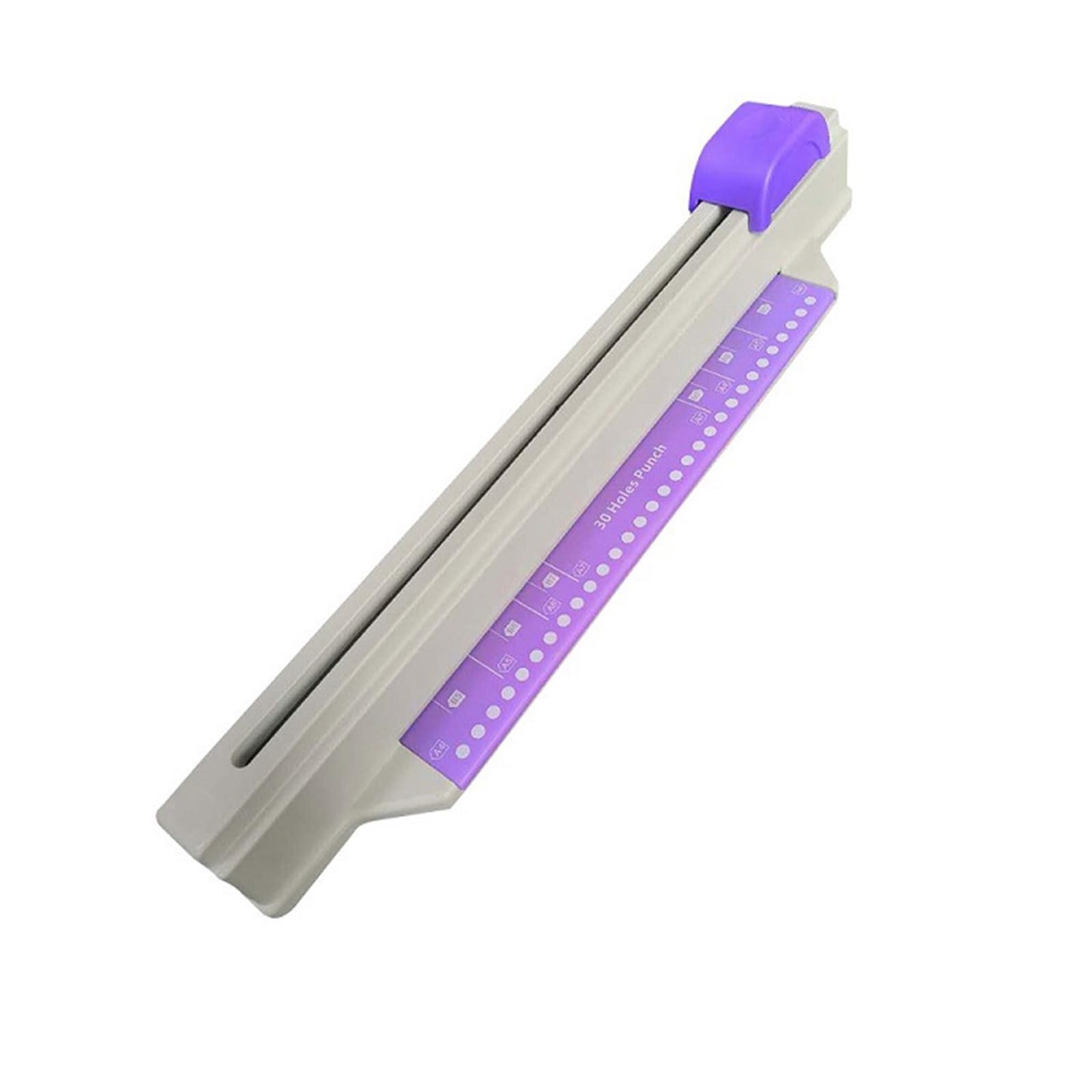 Macchine rilegatrici 30 fori Punch Home Home Hand Push Toridal Coil Hole Punch Punch Office Bill Macchina di rilegatura Rilegatrice(PURPLE)