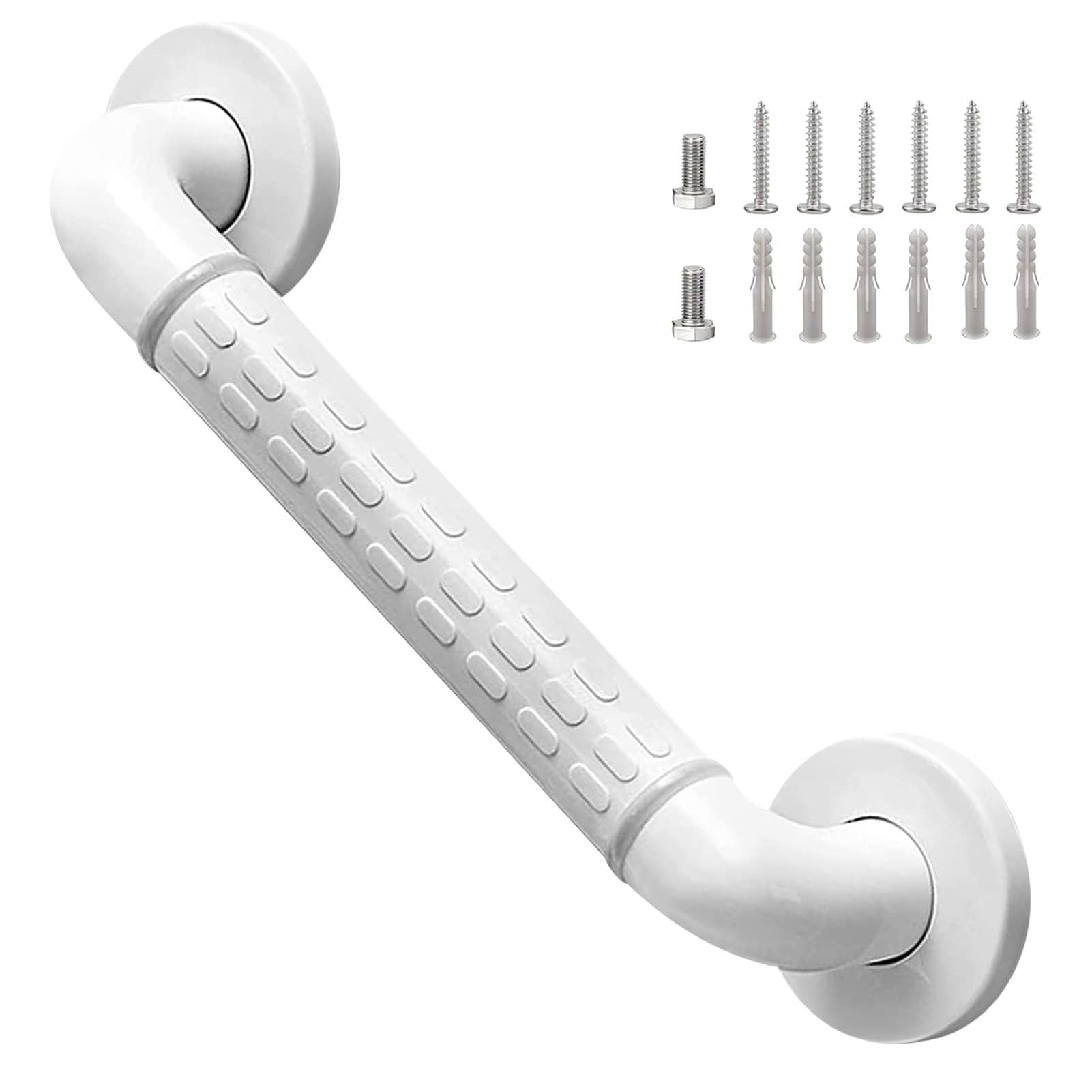 FKXSXAZ Grab Bars for Bathtubs and Showers, 12 Inch 14 18 Corridor Handrail with Luminous Strip, Yellow Stainless Steel Bathroom Handle(B,68cm(26.77in))