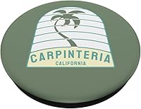 Vista 2 de I Love Carpinteria Beach California Palm Tree CA Vacation PopSockets PopGrip intercambiables