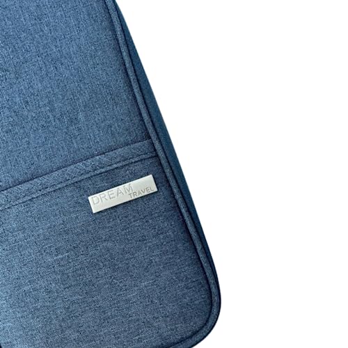 CARTEIRA CASE PORTA PASSAPORTE E DOCUMENTOS PARA VIAGEM (Azul)