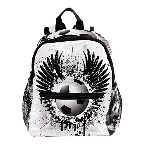 Preisvergleich Produktbild Rucksack Fußballflügel Kinderrucksack Schultasche Wasserdicht für Kindergarten Vorschule Alter 3-8 Jahre alt 25.4x10x30CM
