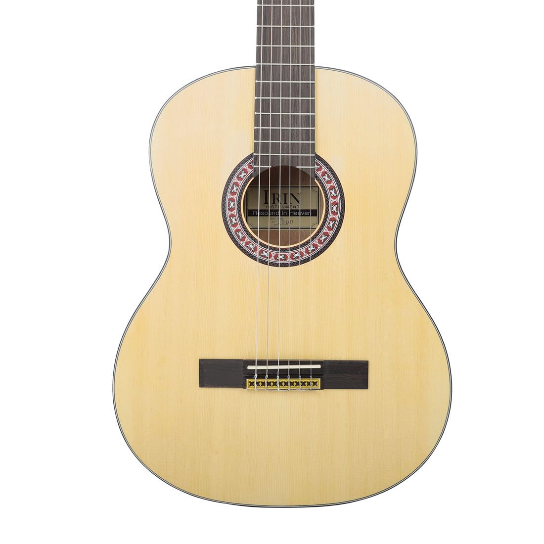 Chitarra classica, Chitarra acustica in abete rosso, Chitarra acustica per principianti, Chitarra classica con angoli arrotondati, Chitarra d'angolo mancante per adulti, Strumento musicale, Chitarra