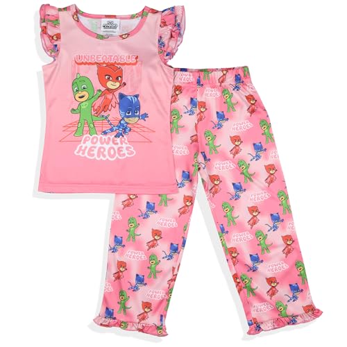 PJ Masks Toddler Girls' Gekko Catboy Unbeatable Power Heroes Pajama Set2