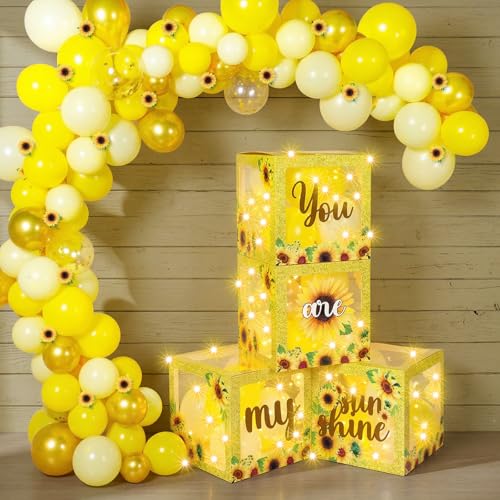 Décoration fête tournesol You Are My Sunshine lumineuse pour enfant