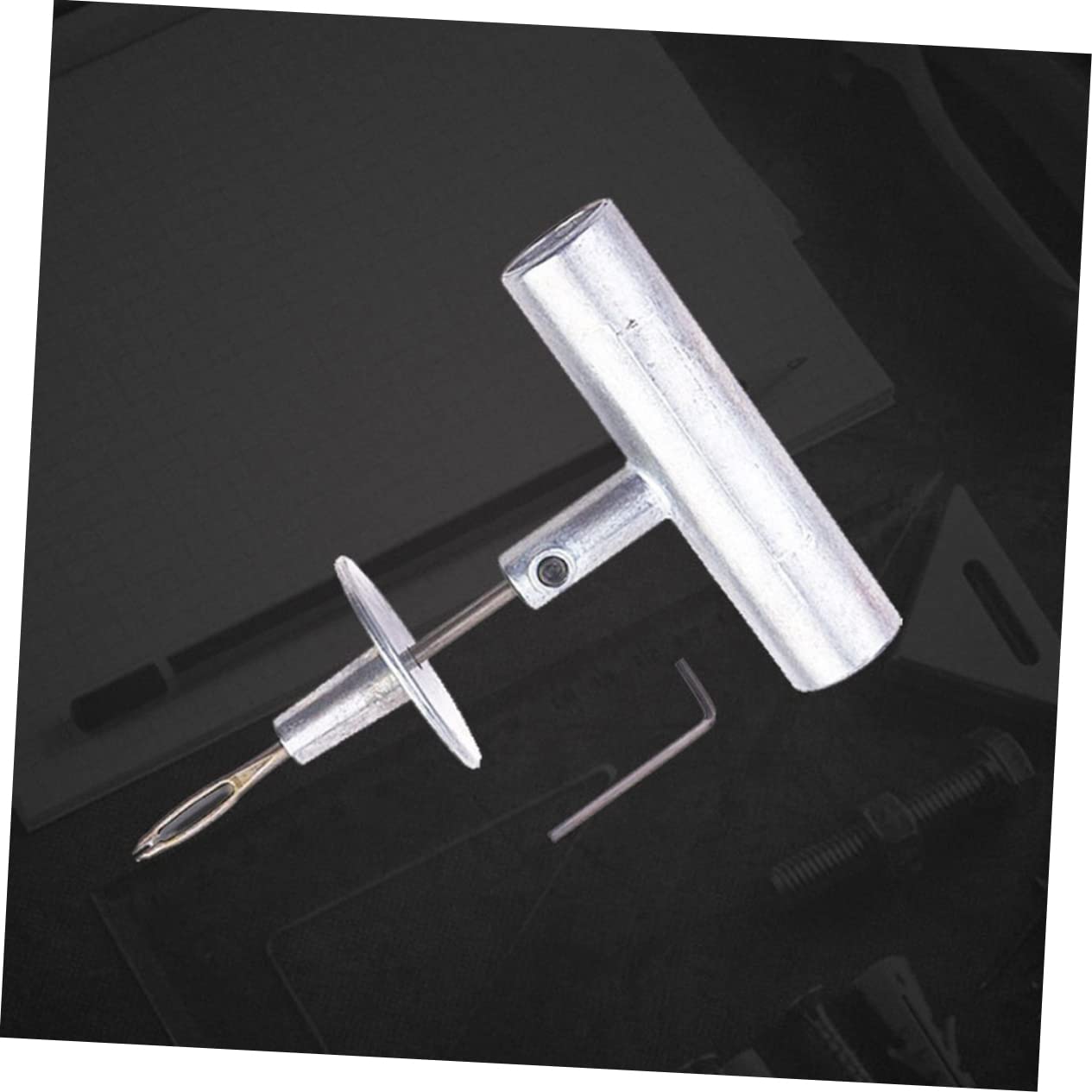 Cabilock 1 Set Portable Tire Repair Tool Multi Function Cycling Repair Kit for Auto Motorcycle Ultra Lightweight Durable Materials Easy to Use for All Tire Types