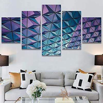 SIGNWIN 5 Panel Canvas Wall Art Modern Art...