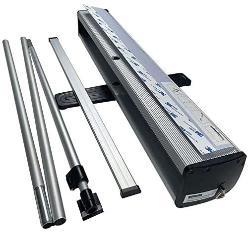 B.B.F MAKE Retractable Banner Stand Base (33x81 inches) - Aluminum Roll Up Trade Show Display Hardware ONLY - Pop Up Floor Standing Poster Holder with Carrying Bag (No Custom Print Graphic) by Prixas Print - Image 4