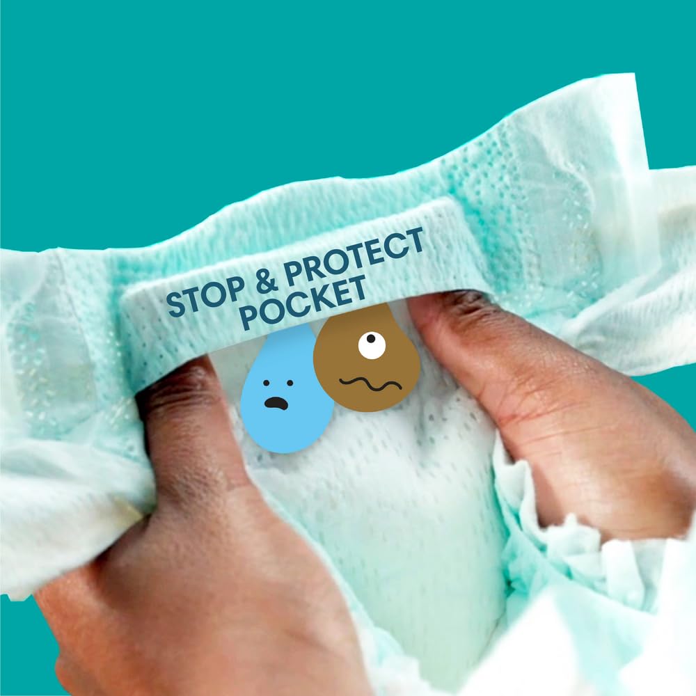 Pampers Windeln Größe 5 (11-16kg), Active Baby Windeln, 110 Stück, Durchlaufschutz Ganztägig