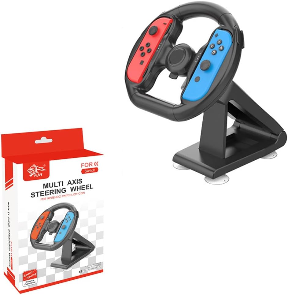 Hcosmy Suitable for Nintendo Switch Joy Con steering wheel attachment, suitable for Switch racing wheel attachment