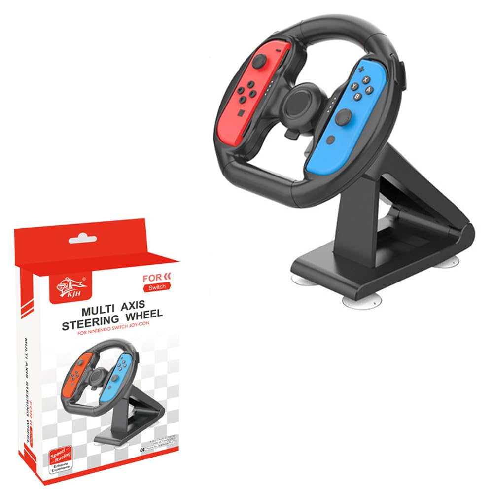 Hcosmy Suitable for Nintendo Switch Joy Con steering wheel attachment, suitable for Switch racing wheel attachment