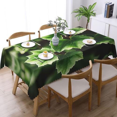 Nappe rectangulaire en tissu imprimé lierre facile à laver pour dîner - 3