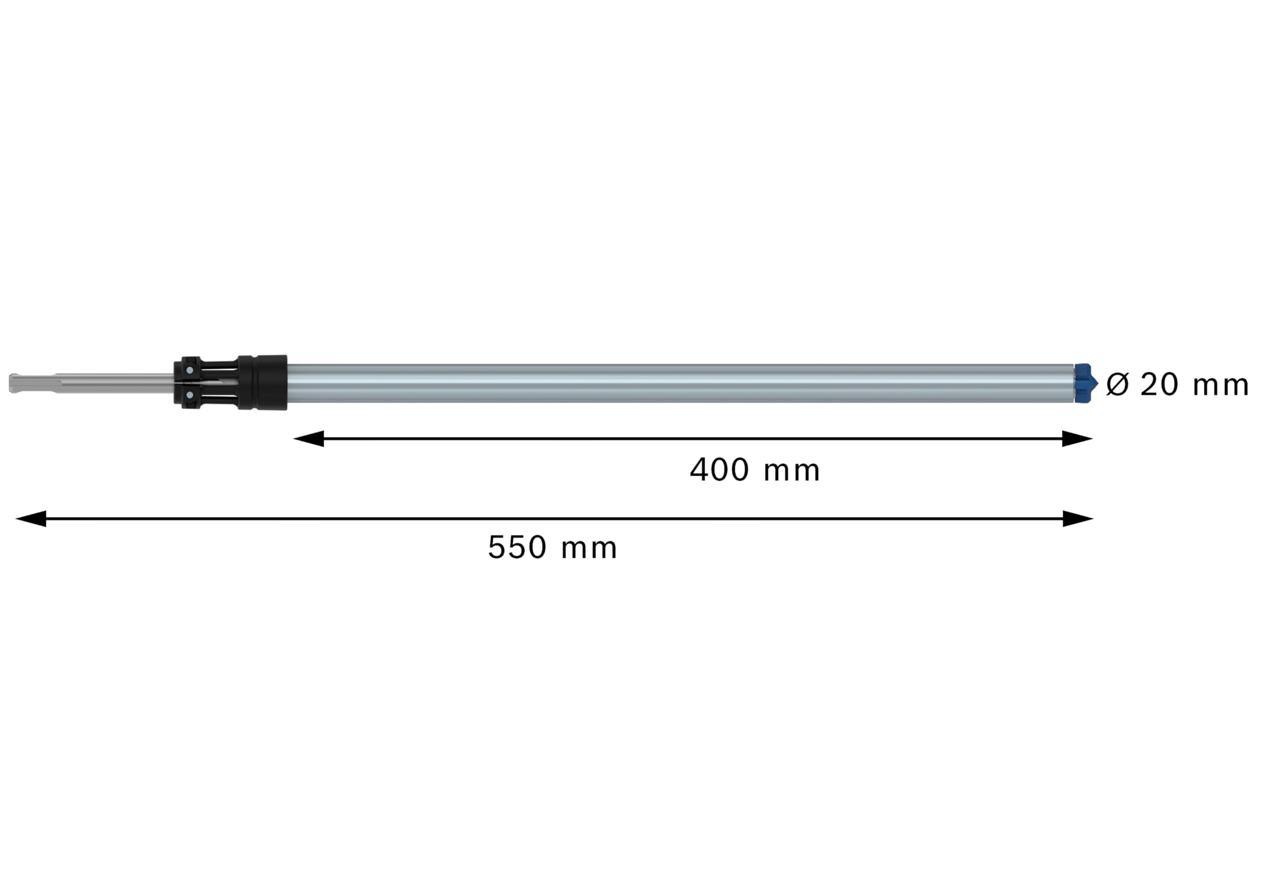 Bosch 1 x EXPERT SDS Clean plus-8X wiertło udarowe do chemicznych kotwiczeń (Ø 20,00 mm, profesjonalne akcesoria do młotowiertarki)