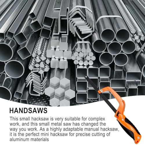 Aluminium ijzerzaag, metaalzaag voor metaal,11 inch aluminium ijzerzaag handzaag - Hoge spanning metaalzaag handgereedschap voor houtbewerking en metaalbewerking - Afbeelding 4