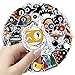 50 Pcs Dynamic Billiards Stickers, 1.96-3.15inch Cartoon Sports Equipment Decorative Stickers, Self-Adhesive for Scrapbooking, Billiard Room Decoration, Sports Theme Setup(Billiards)