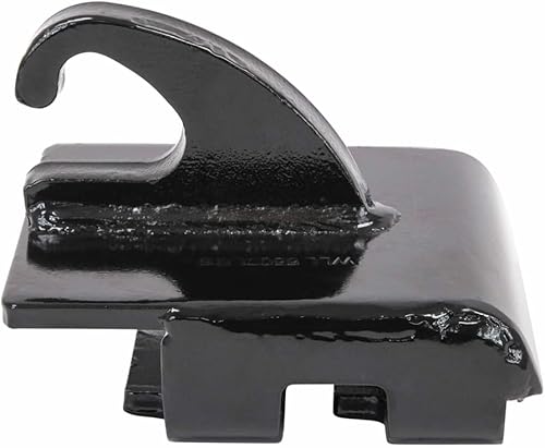 Mytee Products Torno de remolque doble L, gancho de estante bajo, recubrimiento de polvo negro