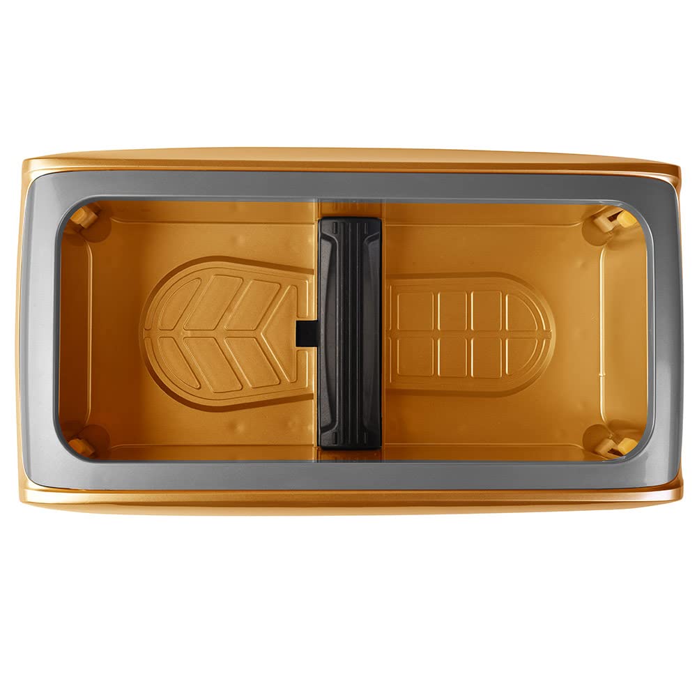 Amc Dispenser copriscarpe automatico professionale design elegant, distributore automatico copriscarpe monouso per casa, ufficio, lavoro, struttura robusta, omaggio 100 pz copriscarpe monouso, Oro
