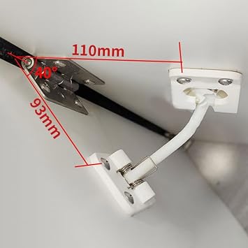 Left Open Door Style Replacement RV Door Catch Latch T Style Holder Made of ABS for Camper Trailers and Fifth Wheel RVs, Ensures Secure Door Holding