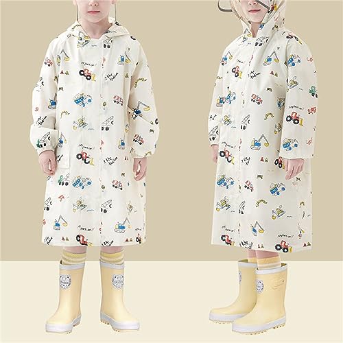 Toddler Raincoat Rain Poncho Boys Girls Kids Lightweight Printing Pockets Long Sleeve Rainproof Mudproof2