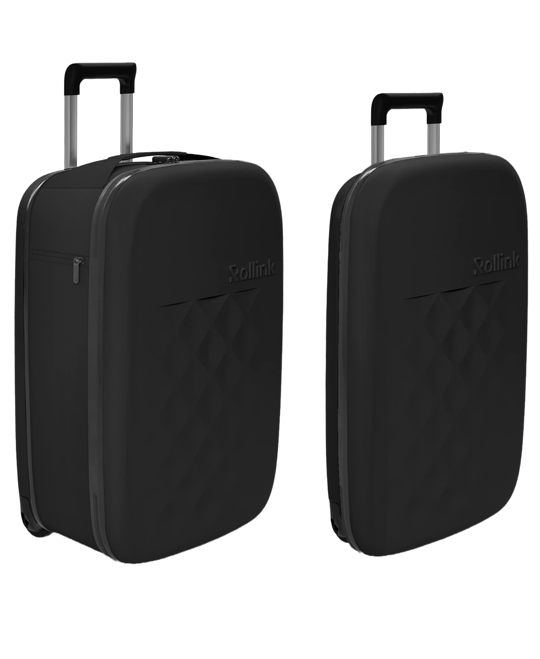 RollinkFlex Vega Collapsible Suitcase - Fully Collapsible, Hardshell, Silent, Coated Wheels for Smooth Gliding, Scratch, Water & Impact Resistant