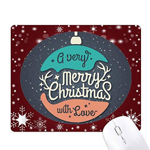 Tapis de souris Noël coloré avec illustration de guirlande abstraite