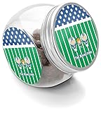 YouCustomizeIt Personalized Football Puppy Treat Jar