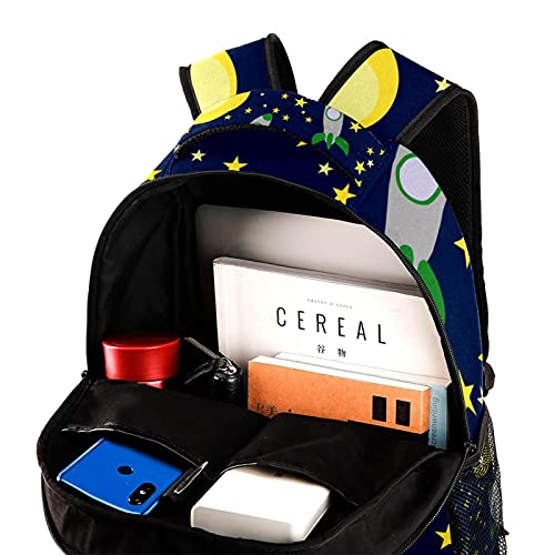 Sac à dos décontracté durable pour étudiants motif crabe souriant