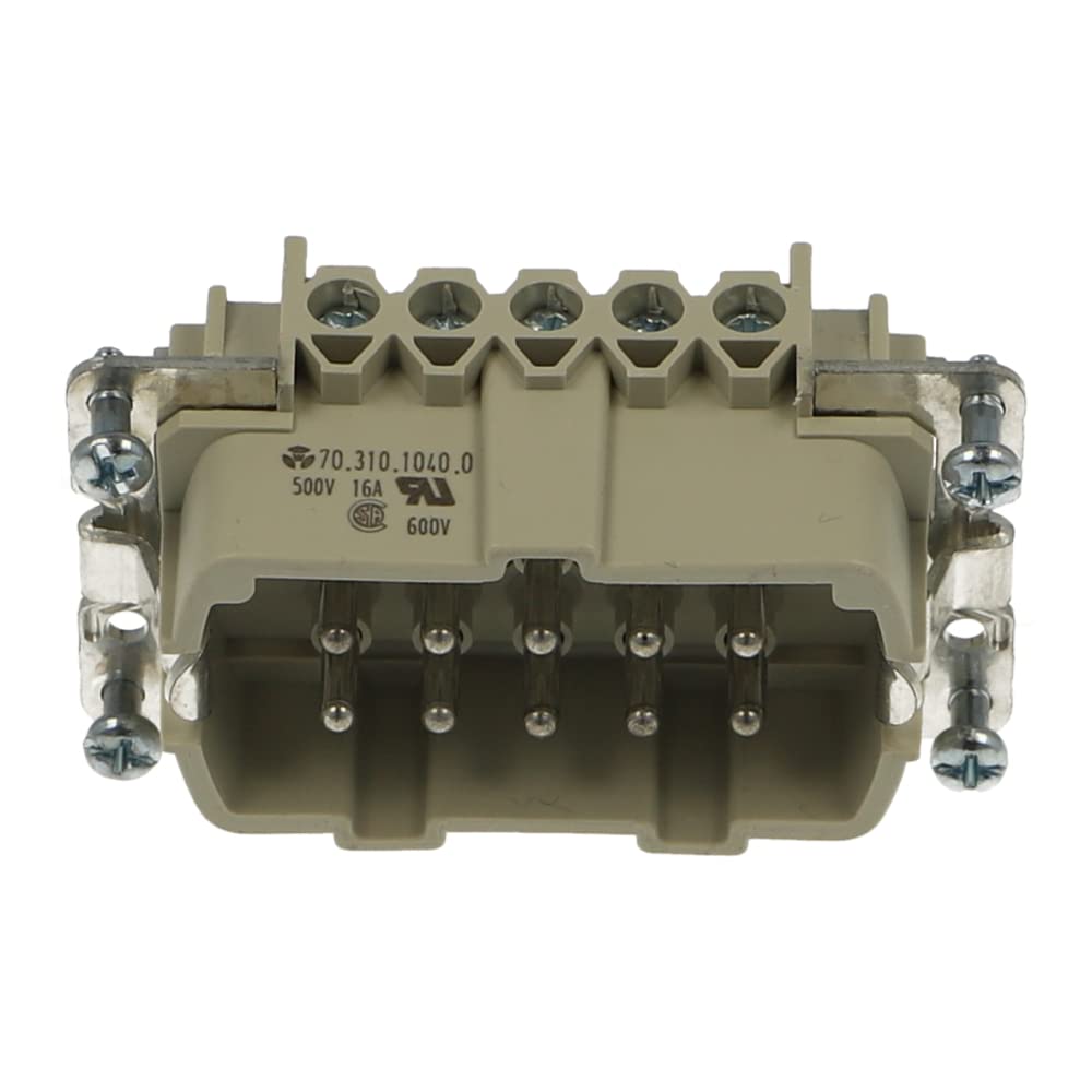 70.310.1040.0 | BAS STS 10 2,5 50 | WIELAND REVOS Plug Insert, 10 Pole + Earth, Screw Connection, 500V 16A