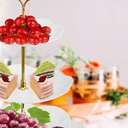 Coitak 3 Tier Cupcake Stand, Plastic Tiered Serving Stand, Dessert Tower Tray For Tea Party, Baby Shower And Wedding (Round) #TOP5