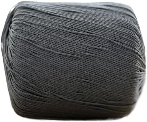 5 Rolls Size 3 Combed Cotton Yarn for Crocheting 3-Ply Lace Thread 50g(26)