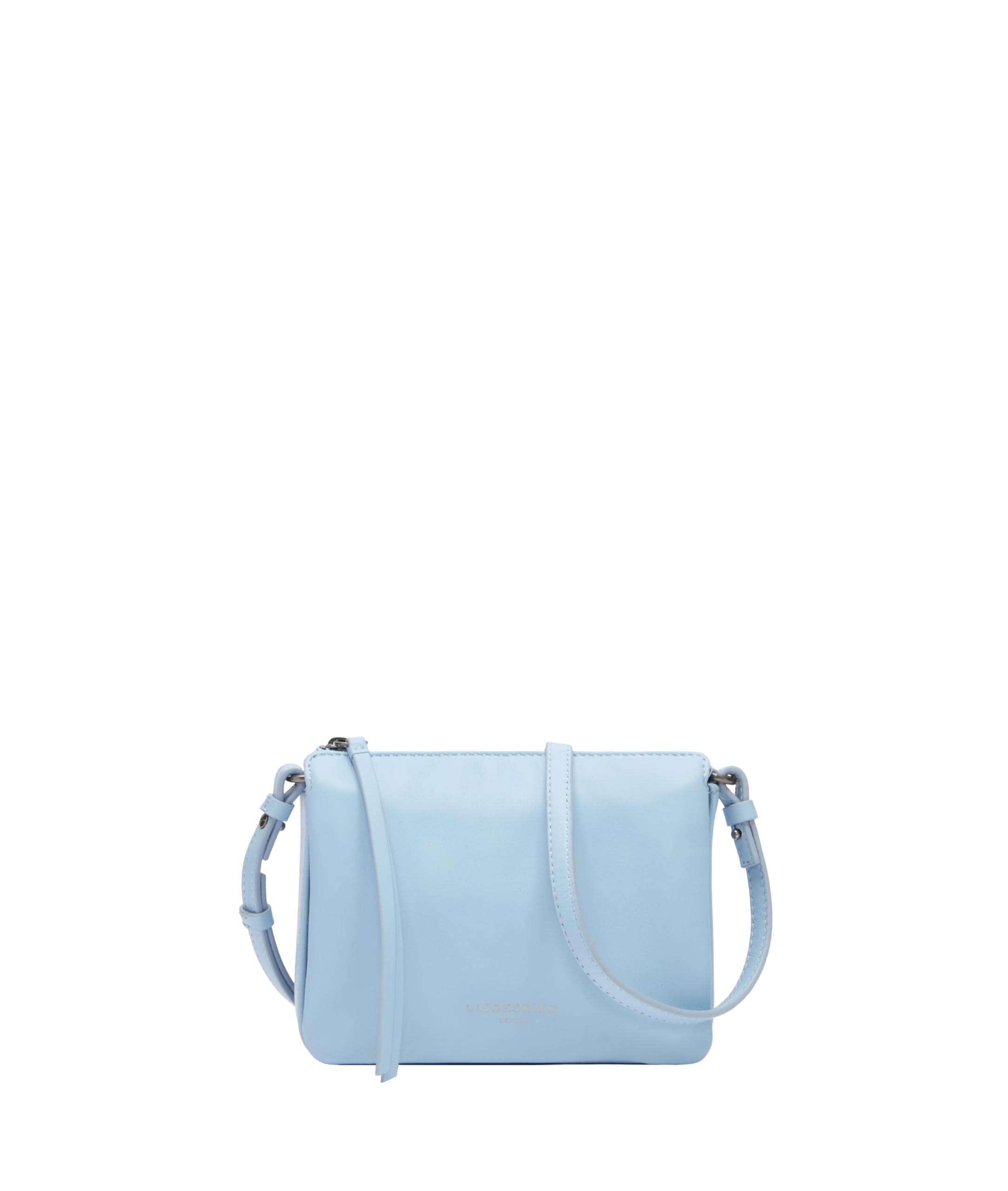 LIEBESKIND BERLIN Leather cross body bag Crossbody Blue Denim light blue