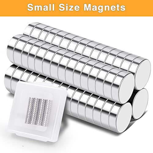 Image of TRYMAG Small 6x2mm Neodymium Disc Magnets, 60 Pcs Mini Rare Earth for Whiteboard, Tiny Round Neodymium Disc Magnets for Crafts, DIY, Science, Office, School