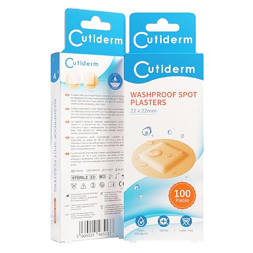 Cutiderm Apósitos Impermeables Redondos Pequeños 22 x 22 mm 100 Apósitos por Caja