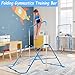 Bighaki808 Gymnastics Bars Kids Training Bars for Home, Folding Horizontal Bars with Adjustable Height Expandable Gymnastics Equipment Junior Kip Monkey Bar for Girls & Boys (Blue)