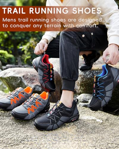 Hike Trail Running Balance Shoes for Men, Orthopedic Pain-Relieving Footwear Ortho Shoes Outdoor Breathable Non-Slip Lightweight Hiking Walking Sneakers2
