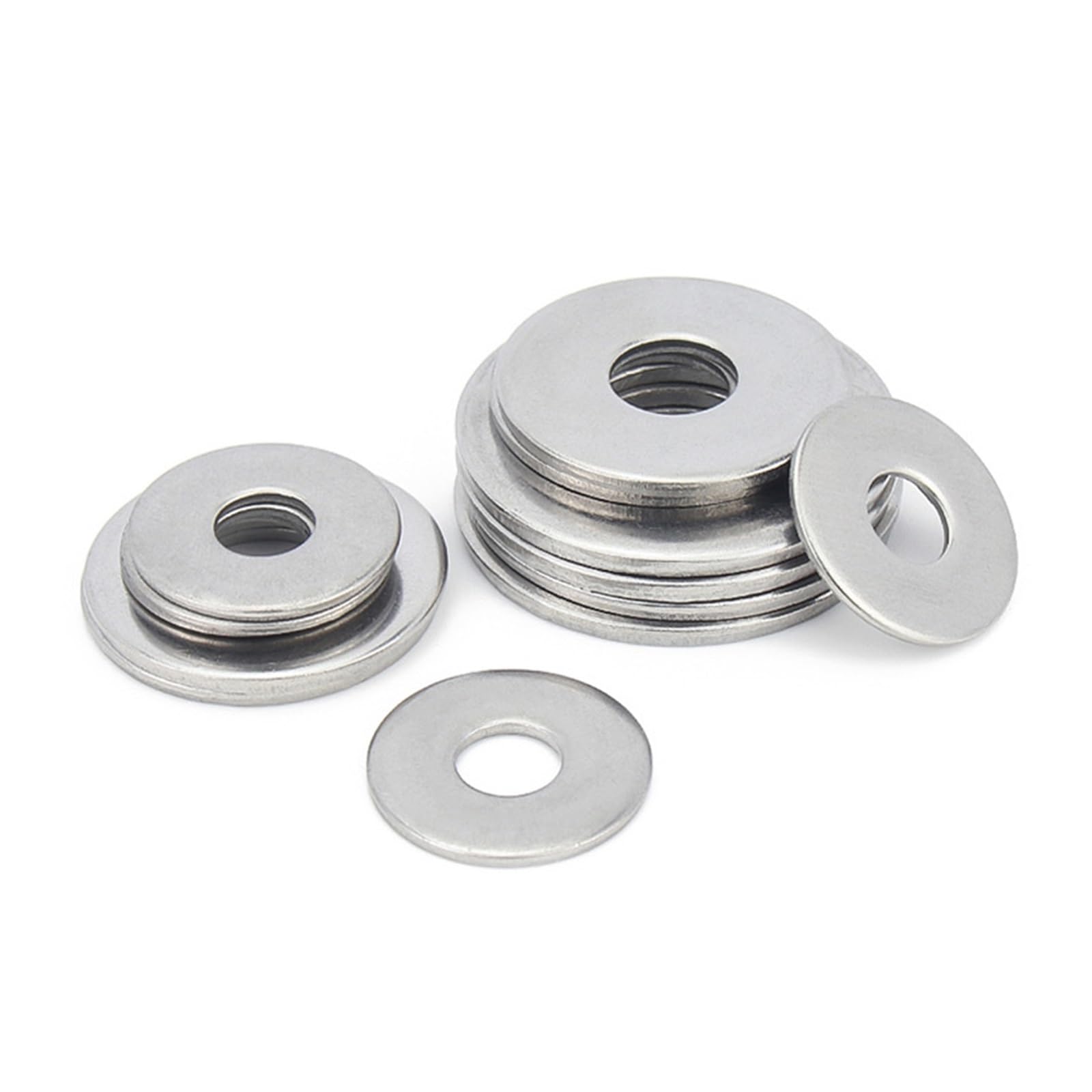 Flache Unterlegscheibe 180/360/580-teiliges 304-Edelstahl-Unterlegscheiben-Sortiment-Set, einfaches Dichtungsring-Set for Ölwannenstopfen(580pcs)