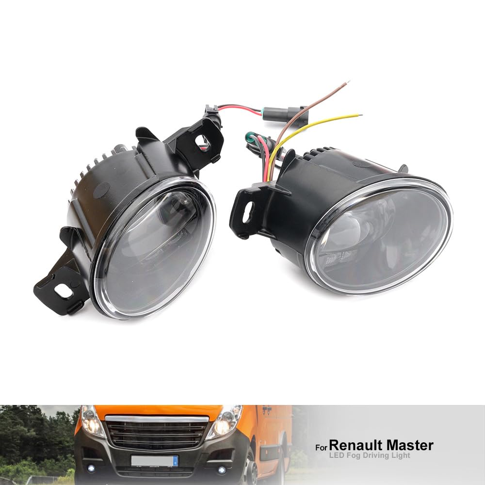 LED-Nebelscheinwerfer DRL Tagfahrlicht für Opel Movano B Re.nault Master III NV400 2010-2019 Frontstoßstange Nebelscheinwerfer Reflektoren Blinker DLR-Lauflicht 2 Stück