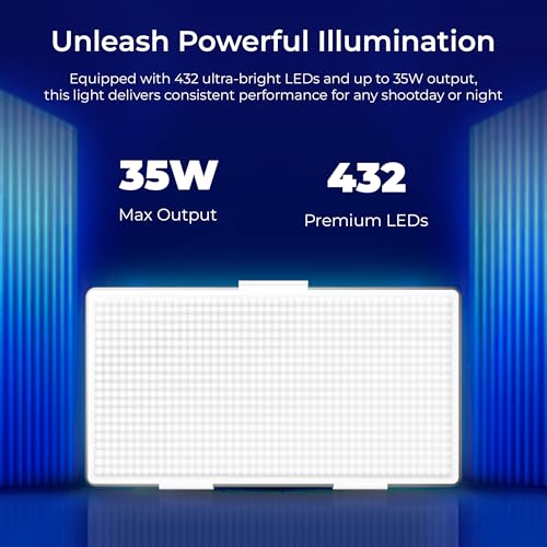 Image of Digitek LED-D432 Bi LED Video Light Studio, for YouTube Video, Product Photography, Makeup Shoot and More (Battery not Included)