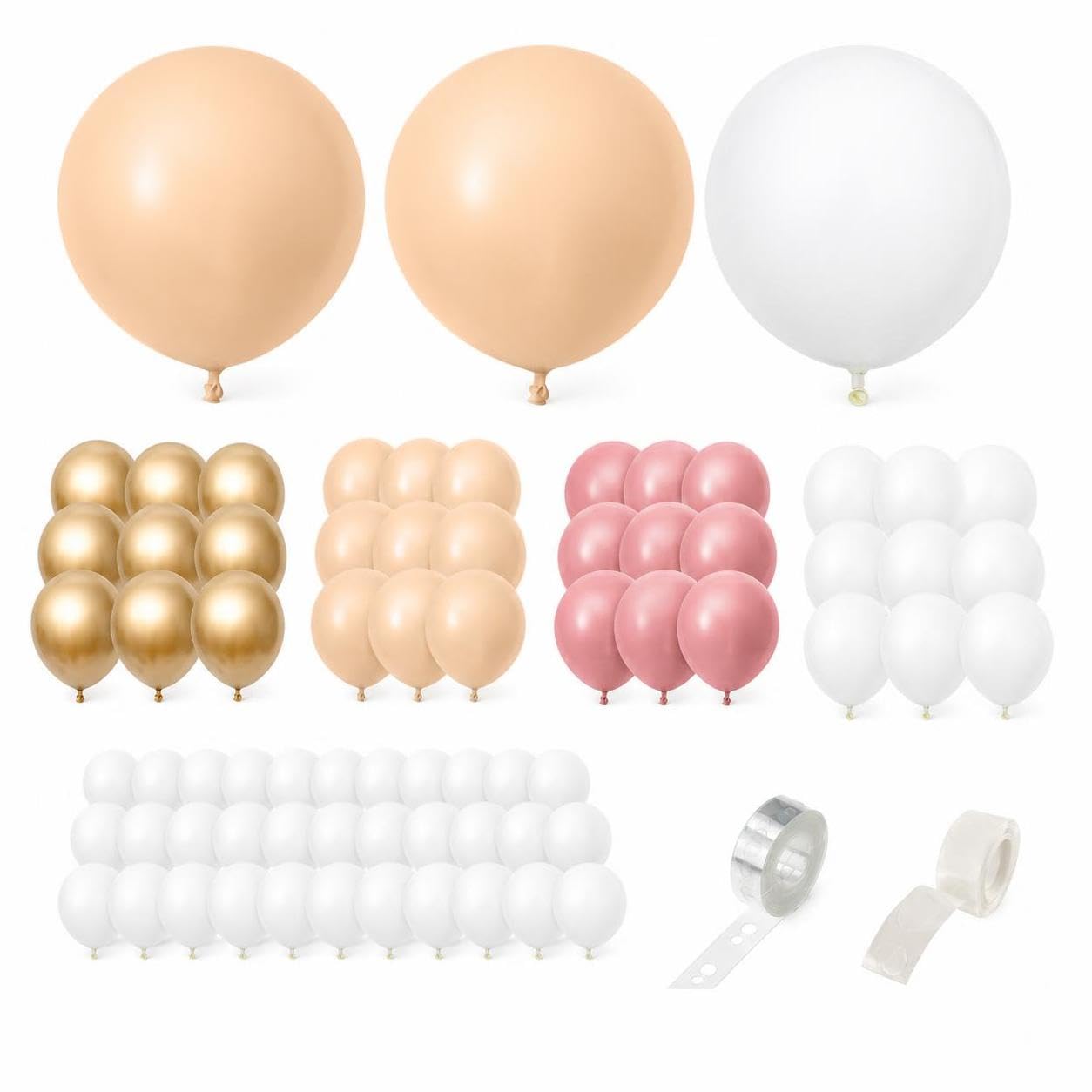 Kit Decorazione Palloncini, 105 Pezzi