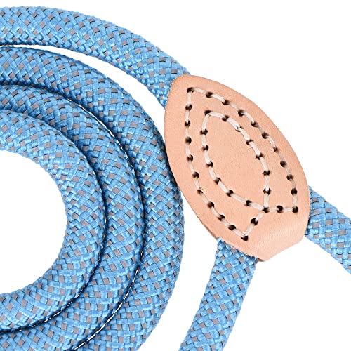 Mile High Life | Chew Proof Dog Leash | Dog Rope Leash | Reflective Dog Leashes | Climbing Rope Dog Leash W Leather Tip(Green, 48 Inch) #TOP2