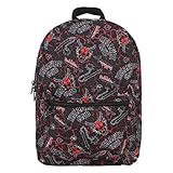 Stranger Things Hellfire Club AOP Black Laptop Backpack