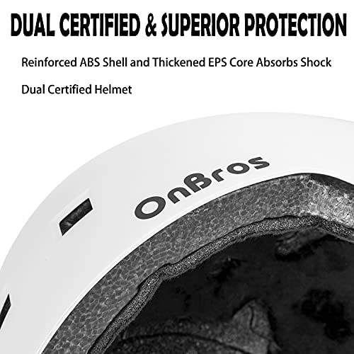 image for Skateboard Helmet, OnBros Bike Helmet Men and Women, Adjustable BMX Cy