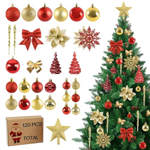 Joyblossom 120 Stück Weihnachtskugeln Set, Weihnachtskugeln...