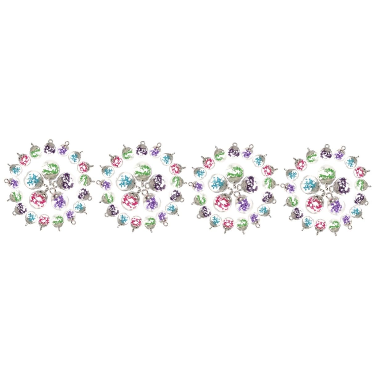 Charms fleurs séchées pour boucles d'oreilles bohèmes et style champêtre - 8